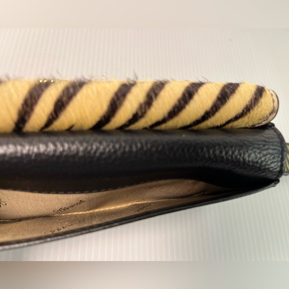 Ashwood Leather UK Genuine Pebble Leather Trifold Envelope Wallet wHaircalf flap - Picture 7 of 16